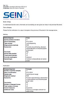 SEIN voorbeeld mailing