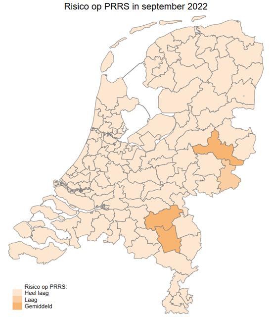 PRRS-kaartje september 2022