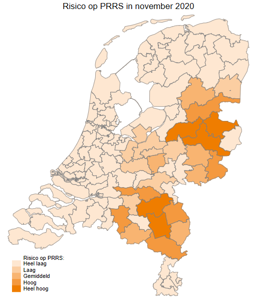 Risico op PRRS in november 2020
